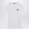Balenciaga Fitted Viscose Blend T-shirt With Logo Embroidery In White
