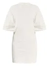 Balenciaga Short-sleeve T-shirt Mini Dress In White