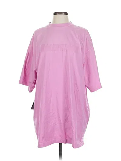Balenciaga Short Sleeve T-shirt In Pink