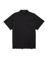 Balenciaga Short-sleeved Polo Shirt In Black
