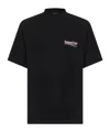 Balenciaga Logoed T-shirt In Black
