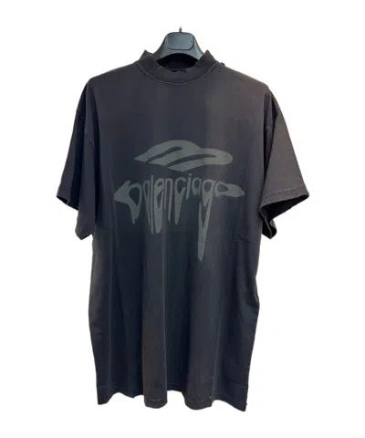 Balenciaga Short-sleeved T-shirt In Black