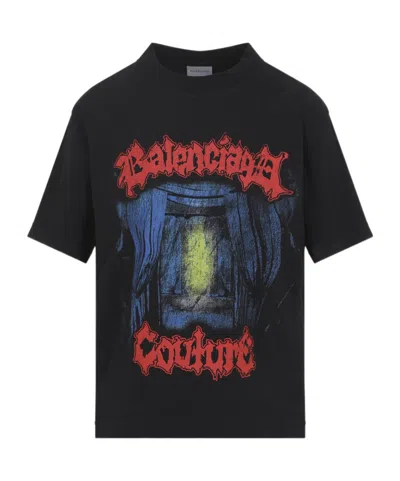 BALENCIAGA BALENCIAGA GRAPHIC PRINTED MEDIUM-FIT T-SHIRT