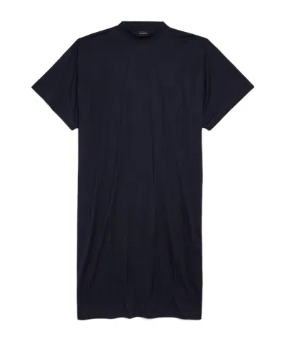 Balenciaga Short-sleeved T-shirt Dress In Multicolor