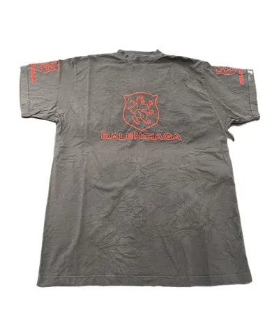 Balenciaga Short-sleeved T-shirt In Gray