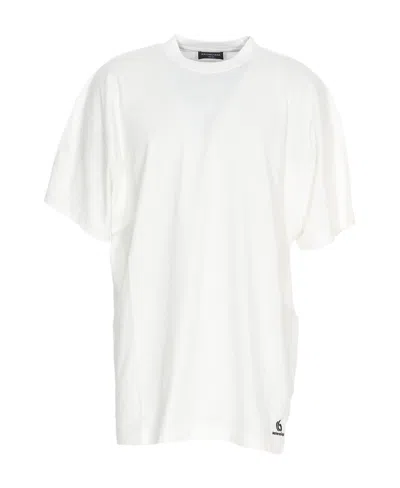 Balenciaga Short-sleeved T-shirt With Round Neck In White