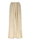 Balenciaga Women Printed Viscose Pyjama Pant In Metallic