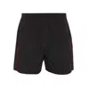 Balenciaga Logo Bermuda Shorts With Adjustable Waist In Black