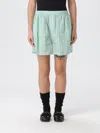 Balenciaga Striped Shorts In Green