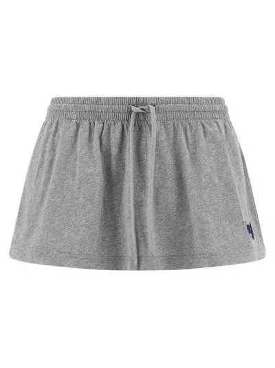Balenciaga Shorts Mini Skirt In Gray