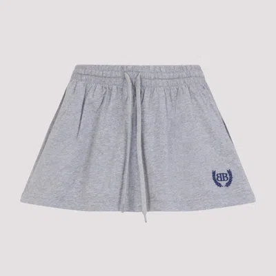 Balenciaga Shorts Mini Skirt In Gray