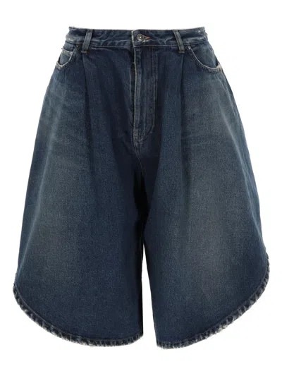 Balenciaga Shorts "tulipe" In Blue