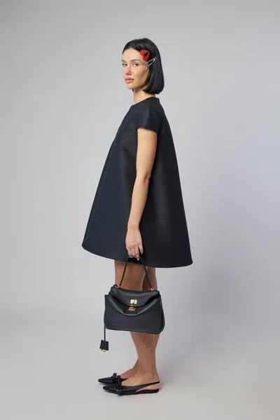Balenciaga Short-sleeve Dress In Black