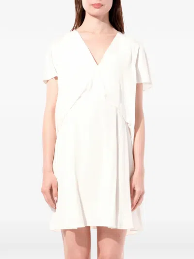 Balenciaga Short-sleeve Dress In White