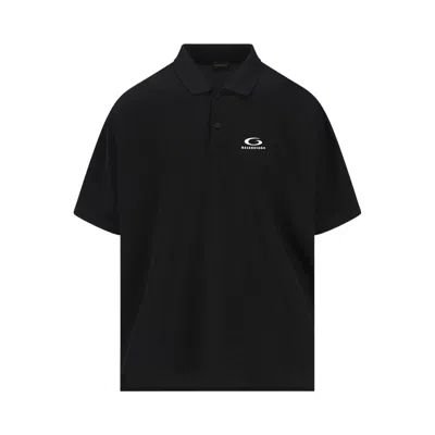 Pre-owned Balenciaga Short-sleeve Regular Polo T-shirt 'black' | Men's Size M