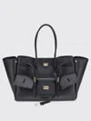 Balenciaga Structured Tote Bag With Buckle And Gold-tone In Black