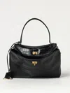 Balenciaga Rodeo Leather Shoulder Bag With Croco Effect In Brown