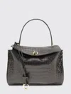 Balenciaga Brown Monaco Medium Chain Bag In Gray