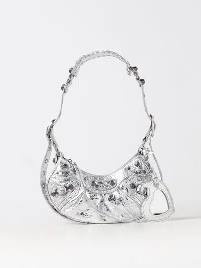 BALENCIAGA SHOULDER BAG BALENCIAGA WOMAN COLOR SILVER,414742061