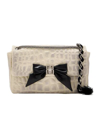 Balenciaga Shoulder Bag Clem Bow Small In White
