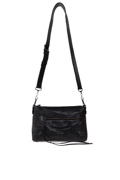 Balenciaga Shoulder Bag Le City Moto Small In Black