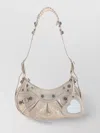 Balenciaga Shoulder Bag With Braided Handle And Heart Charm