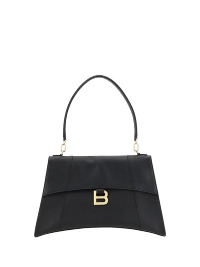 Balenciaga Hourgl Shoulder Bag In Black
