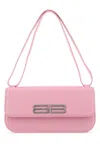 Balenciaga Women Pink Leather Gossip Shoulder Bag In 5906