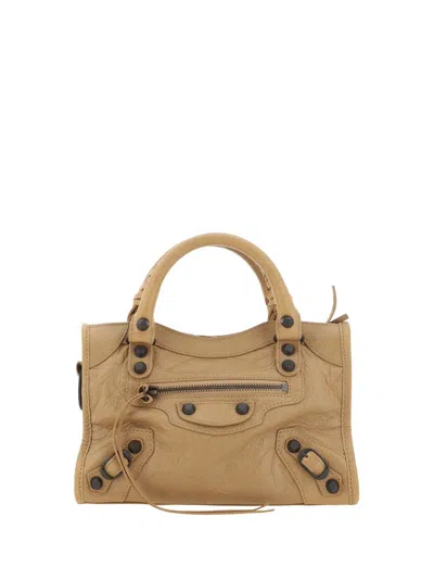 Balenciaga Le City Mini Bag In Beige