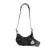 Balenciaga Xs Le Cagole Nappa Leather Shoulder Bag In Black