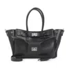 Balenciaga Black Bel Air Carry Tote In Black