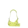 Balenciaga Women Yellow Nappa Leather Le Cagole Xs Shoulder Bag In Yellow