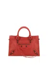 Balenciaga City Small Shoulder Bag In Orange