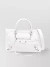 Balenciaga White Le City Medium Satchel Bag