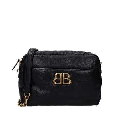 Balenciaga Shoulder Bags Women Leather Black In 1000 Black