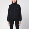 Balenciaga Shrunk Activewear Black Stretch Nylon Windbreaker Jacket In Black