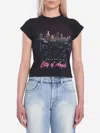 Balenciaga City Of Angels Graphic-print T-shirt In Black