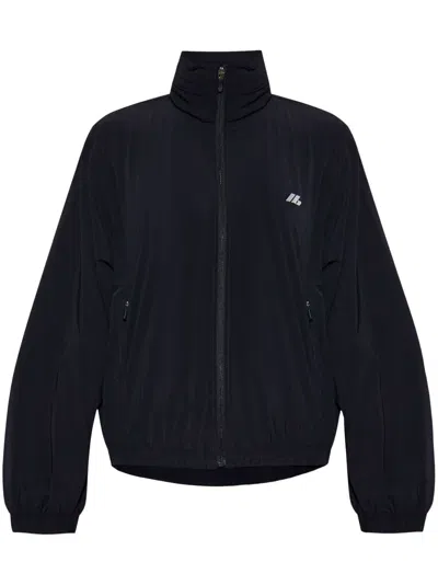 Balenciaga Shrunk Nylon Windbreaker In Black