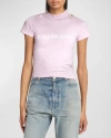 Balenciaga Shrunk T Shirt In 5708 Light Pink/w