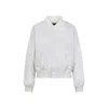 Balenciaga Shrunken Varsity Jacket Ribbed Cuffs