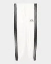 Balenciaga White Pants With Sewn-in Zippers In The Legs In Dirty White