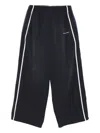 Balenciaga Sporty Trousers Featuring Side Stripes In Black