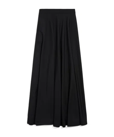 Balenciaga Side Zipper Skirt In Black
