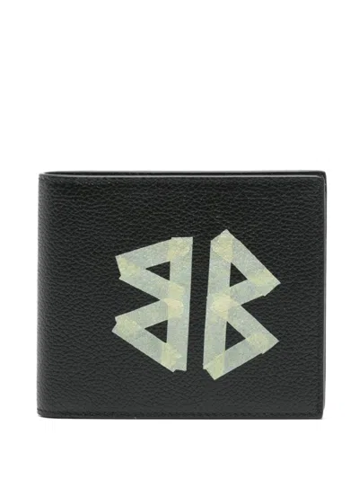Balenciaga Sign Square Fold Wallet In Black