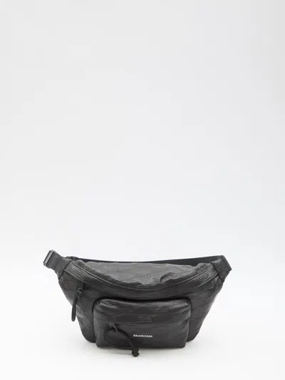 Balenciaga Signature Beltpack In Black