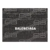Balenciaga Signature Card Holder Bb Monogram Coated Canvas 'black' In Neutral