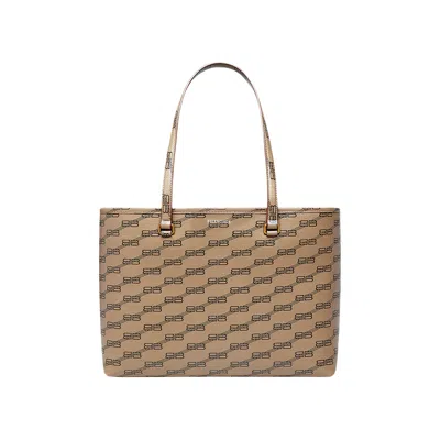 Pre-owned Balenciaga Signature Shopper Tote Bag 'beige/brown' | Men's Size Onesize