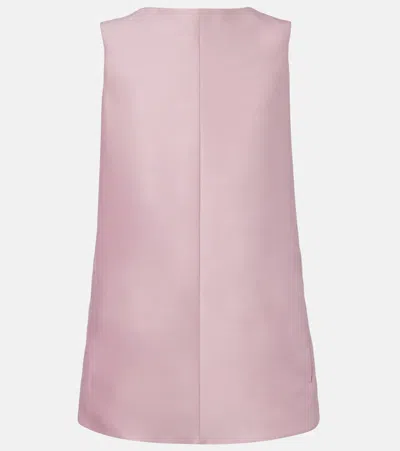 Balenciaga Silk And Wool Minidress In Pink