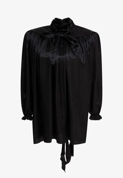 BALENCIAGA SILK BUTTONED SHIRT