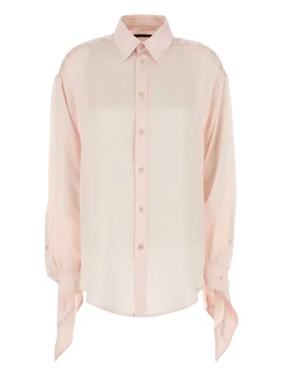 Balenciaga Silk Ruffled Shirt